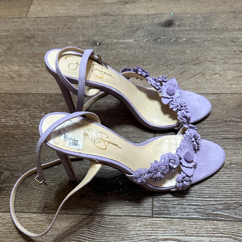 Jessica Simpson Lavender Floral Heels - Picture 5 of 5